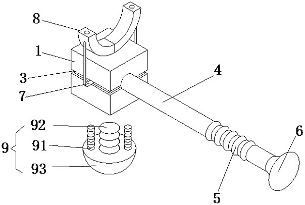 A repairing device for antique architectural aluminum components