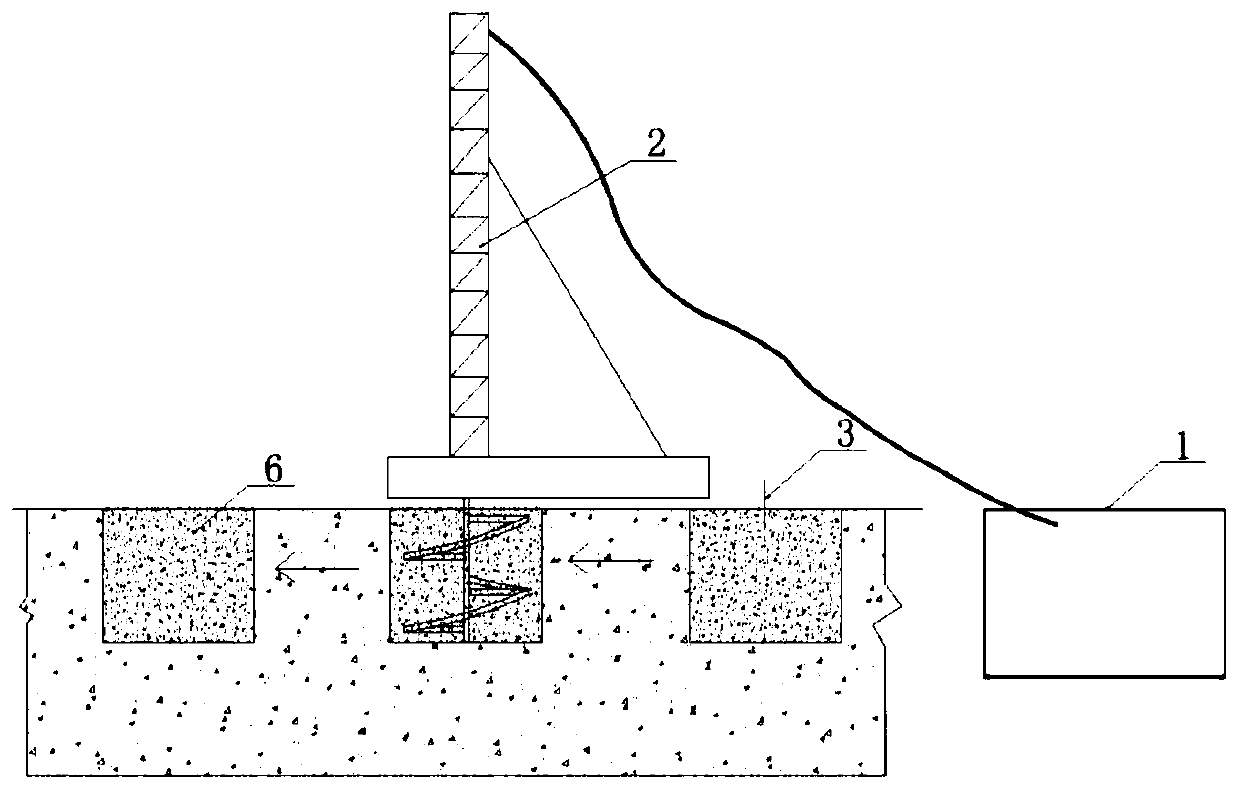 Method for cultivating and planting trees and shrubs with sandy soil improved with matrix mud mixing pile method