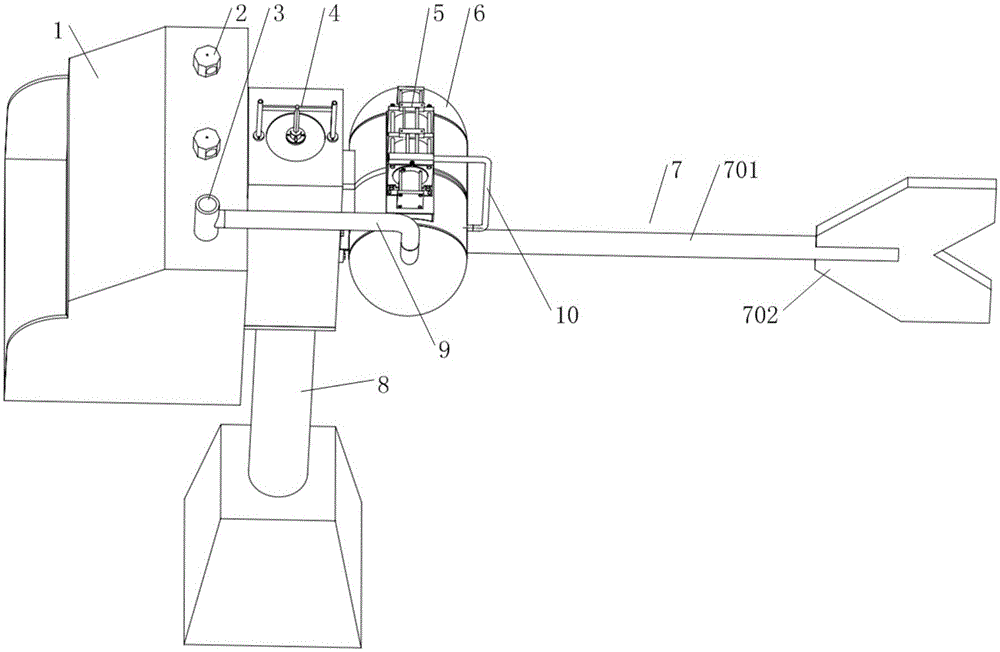 Oscillating water column type wave power generating device based on piezoelectric effect