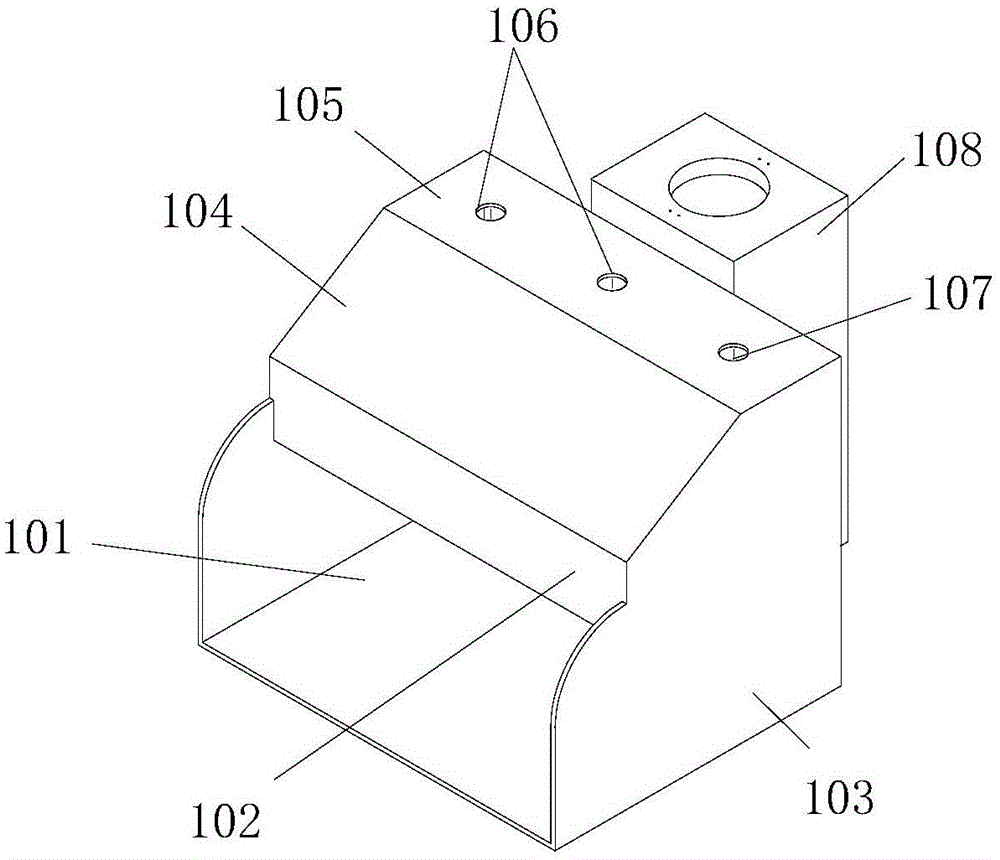 Oscillating water column type wave power generating device based on piezoelectric effect