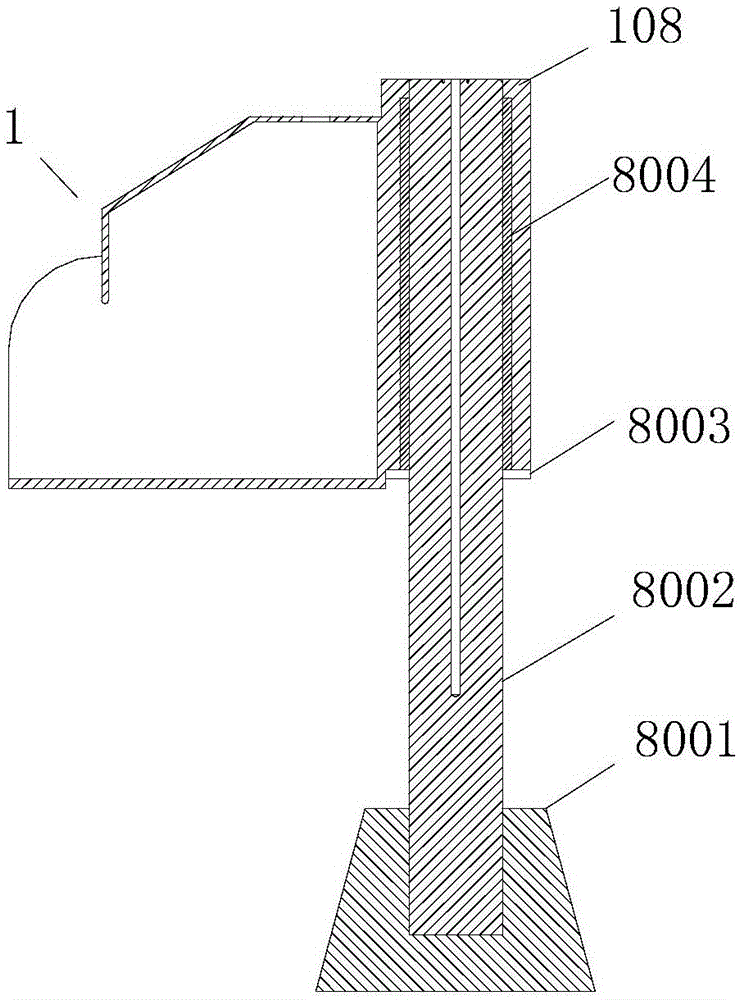 Oscillating water column type wave power generating device based on piezoelectric effect