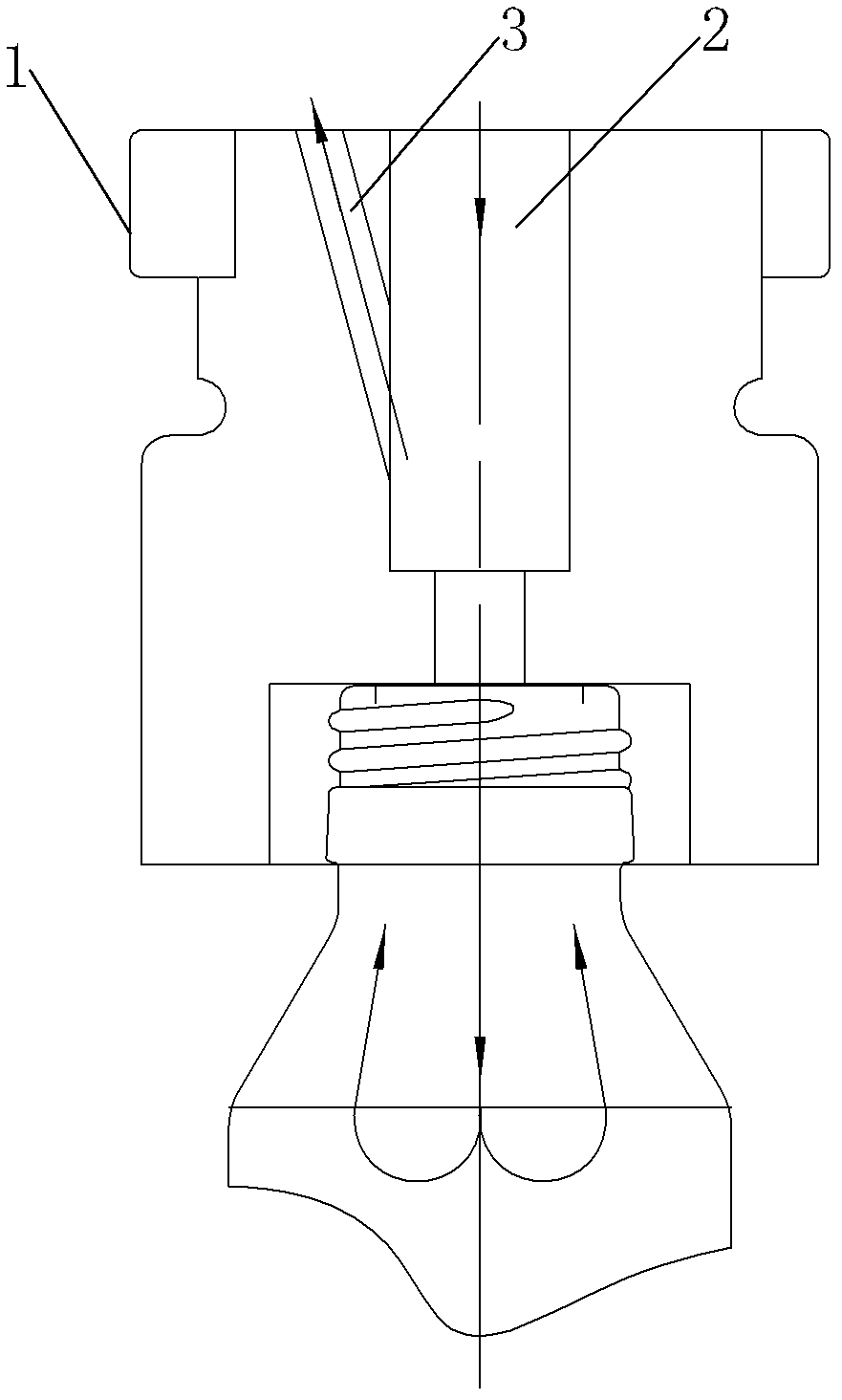 Blow head of bottle-making machine