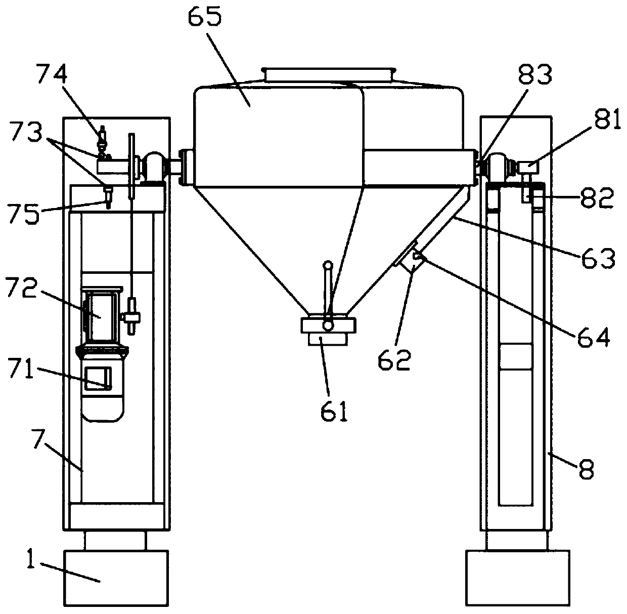 Vibrating machine used for processing concrete