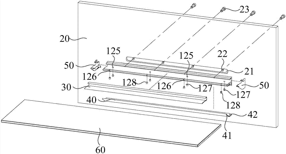 Fixing device for laminate and furniture