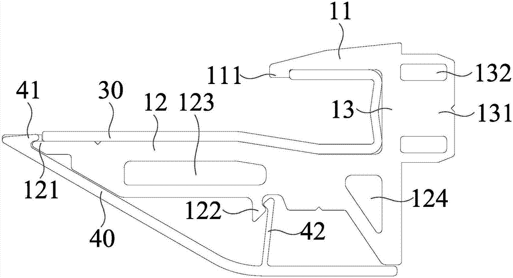 Fixing device for laminate and furniture