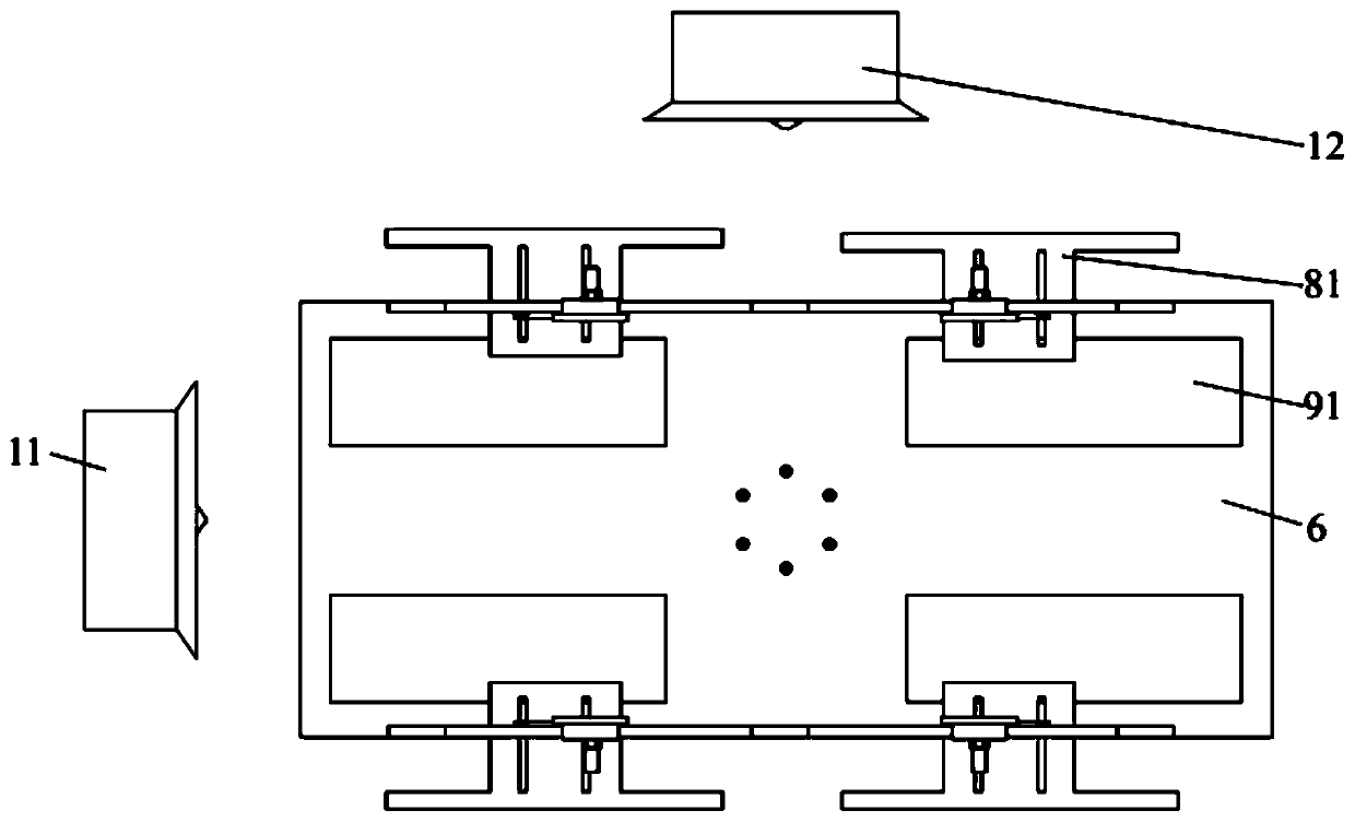 A tractor static rollover stability test bench