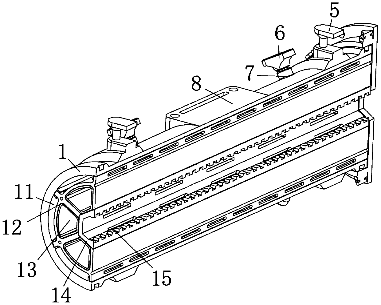 Separated wire supporting tube for power transmission