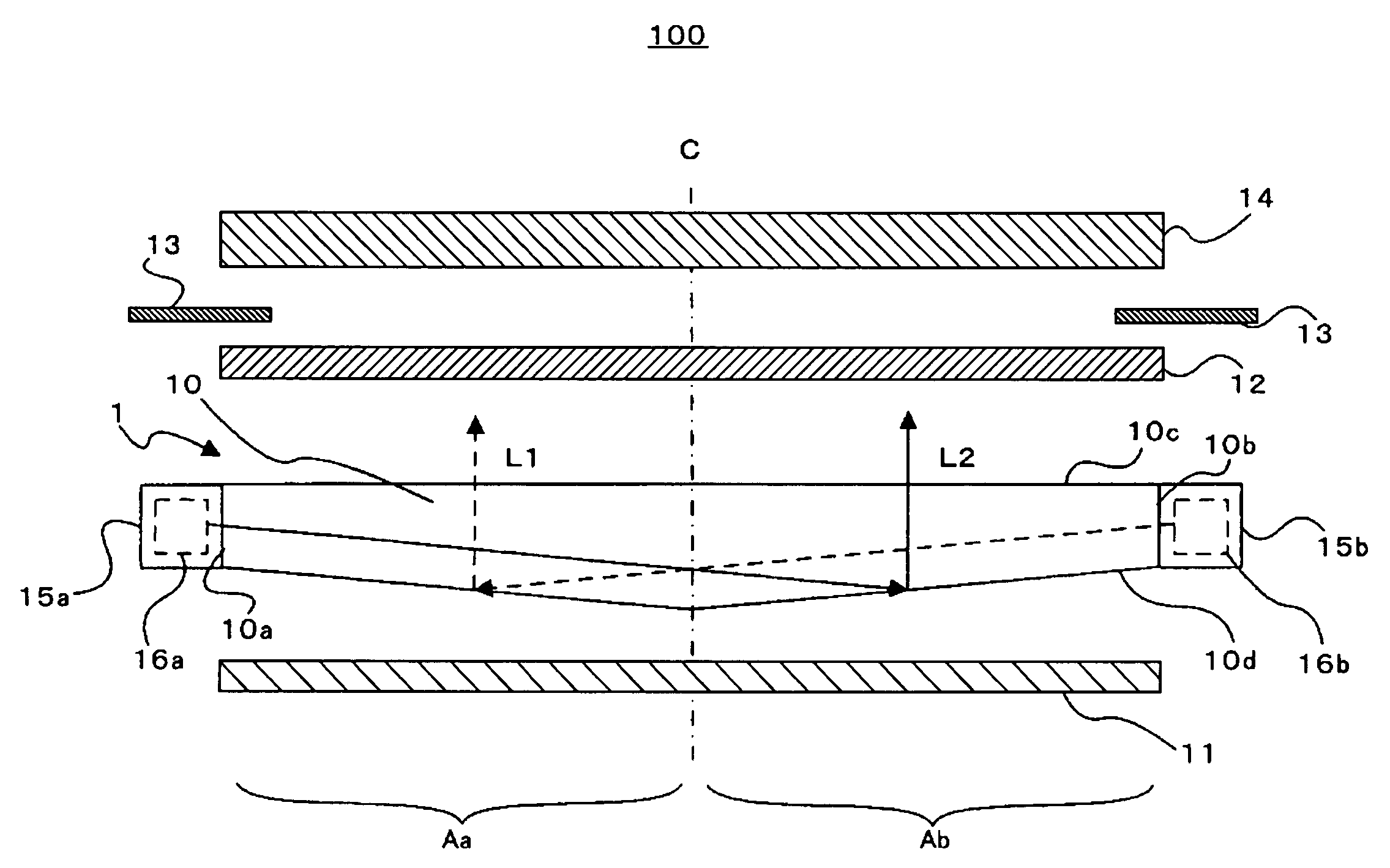 Optical waveguide, illumination device, electro-optical device, and electronic apparatus