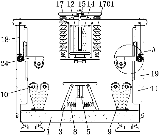 Intensity adjustable steel piece bending resistance detecting device facilitating limiting