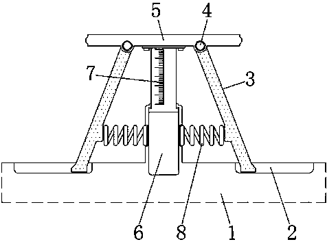 Intensity adjustable steel piece bending resistance detecting device facilitating limiting