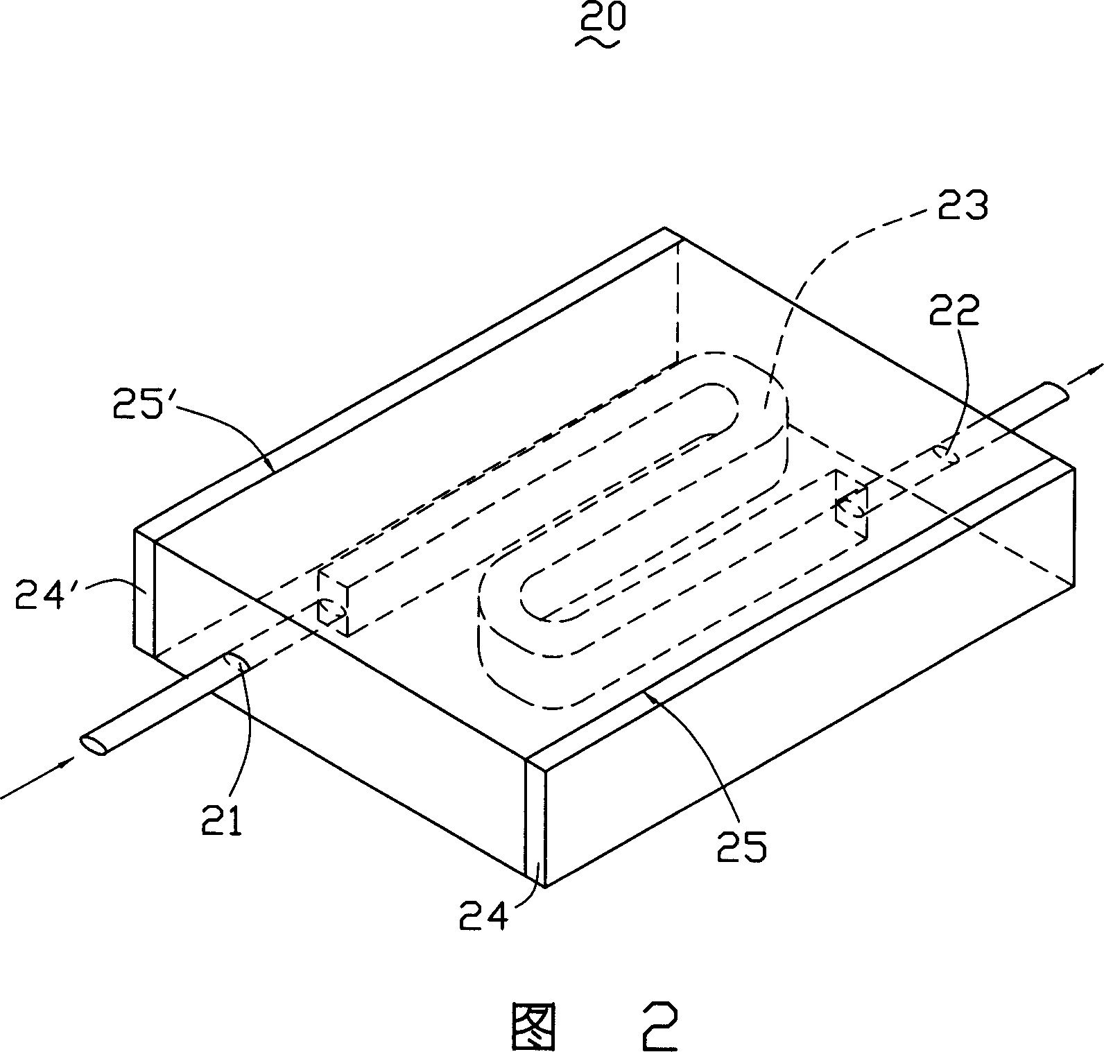 Liquid-cooled radiating system