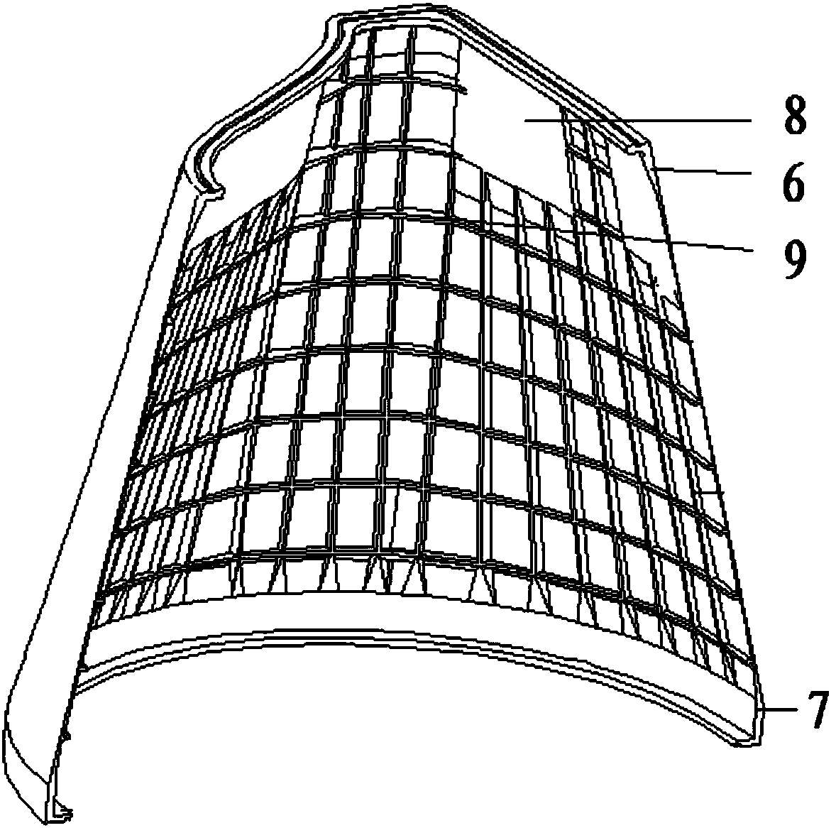 Forming method of heterogeneous composite grid skin cabin