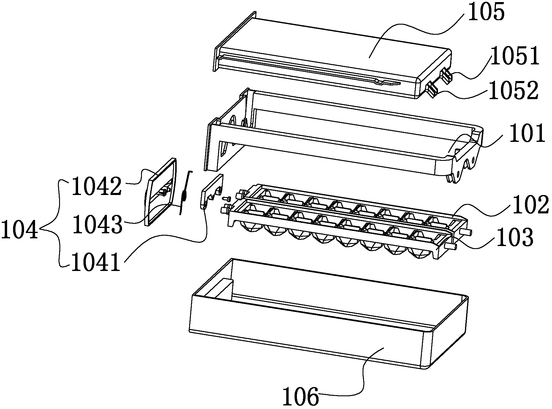 Manual ice maker and refrigerator