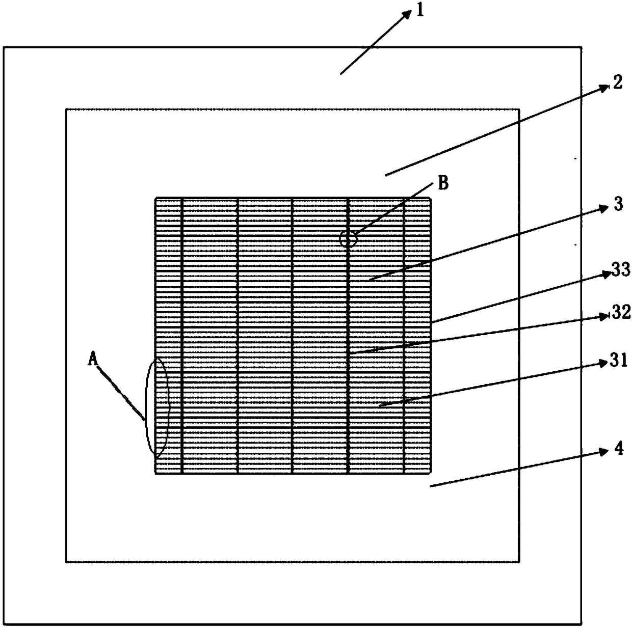 Tiny pattern net-joint-free printing screen plate for solar cell positive electrode