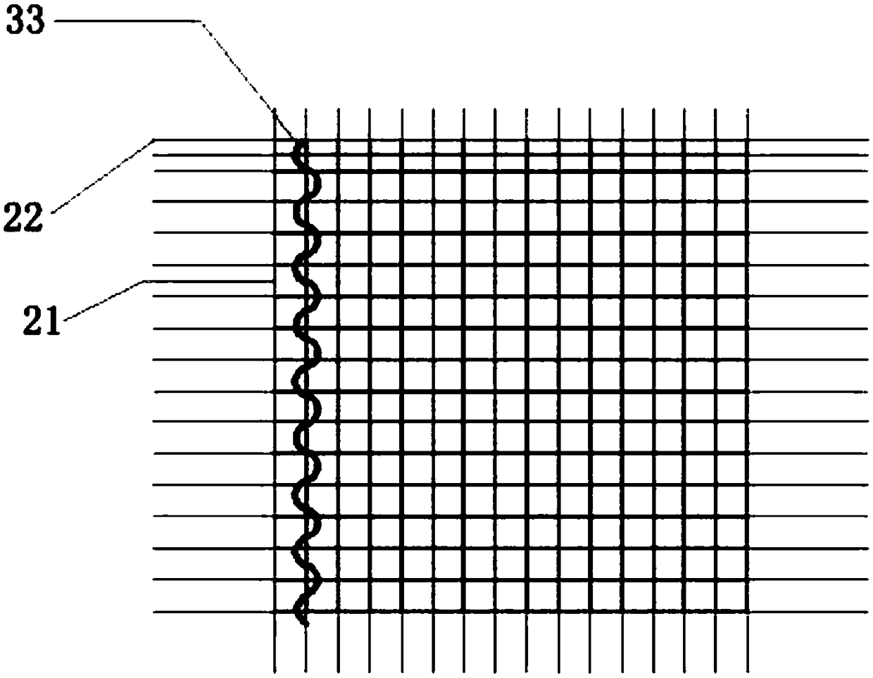 Tiny pattern net-joint-free printing screen plate for solar cell positive electrode