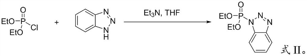 Preparation method of benzotriazole diethyl phosphate