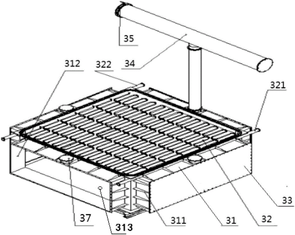 Collecting device for instantaneously-released high-temperature high-pressure high-humidity waste gas