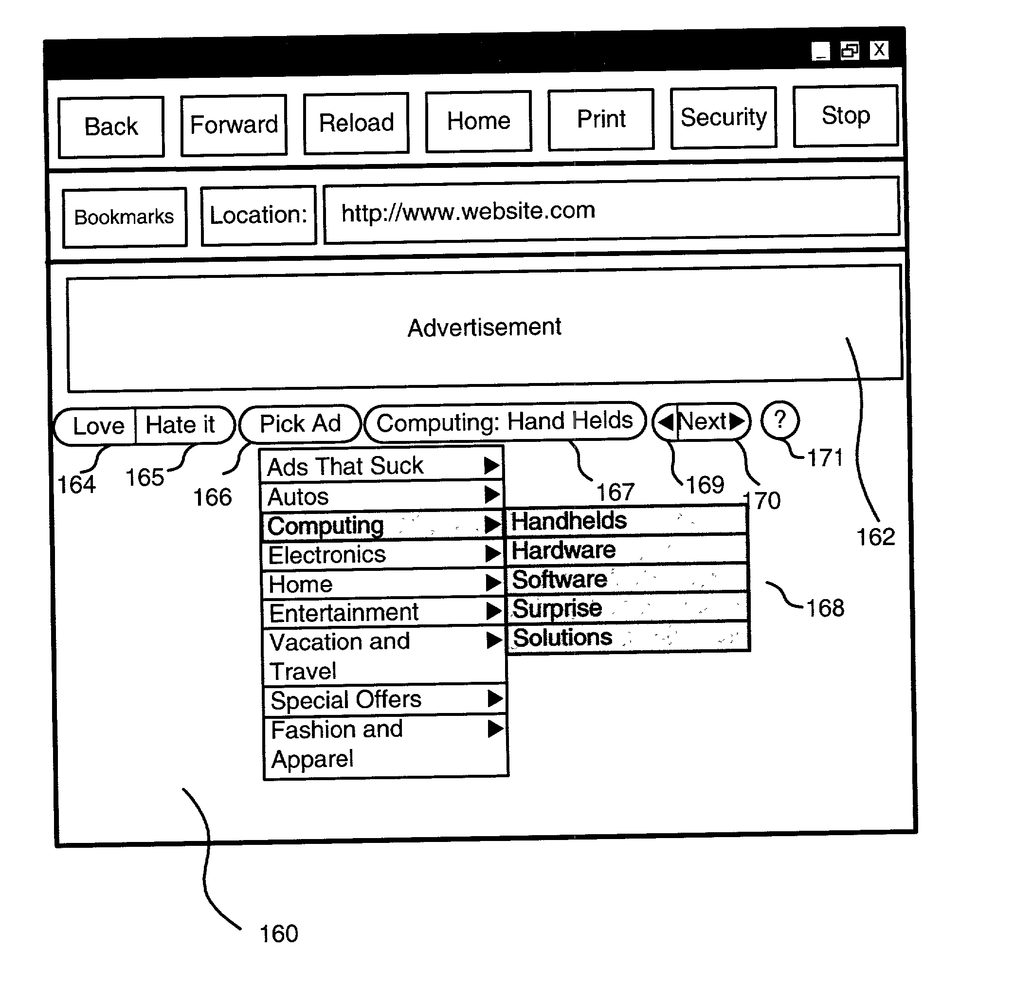 Data processing system for targeted content