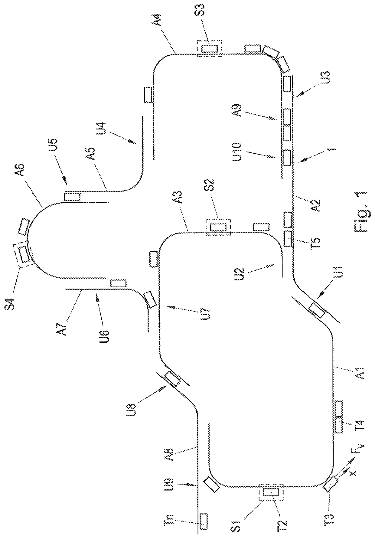 Method and long-stator linear motor for transferring a transport unit at a transfer position