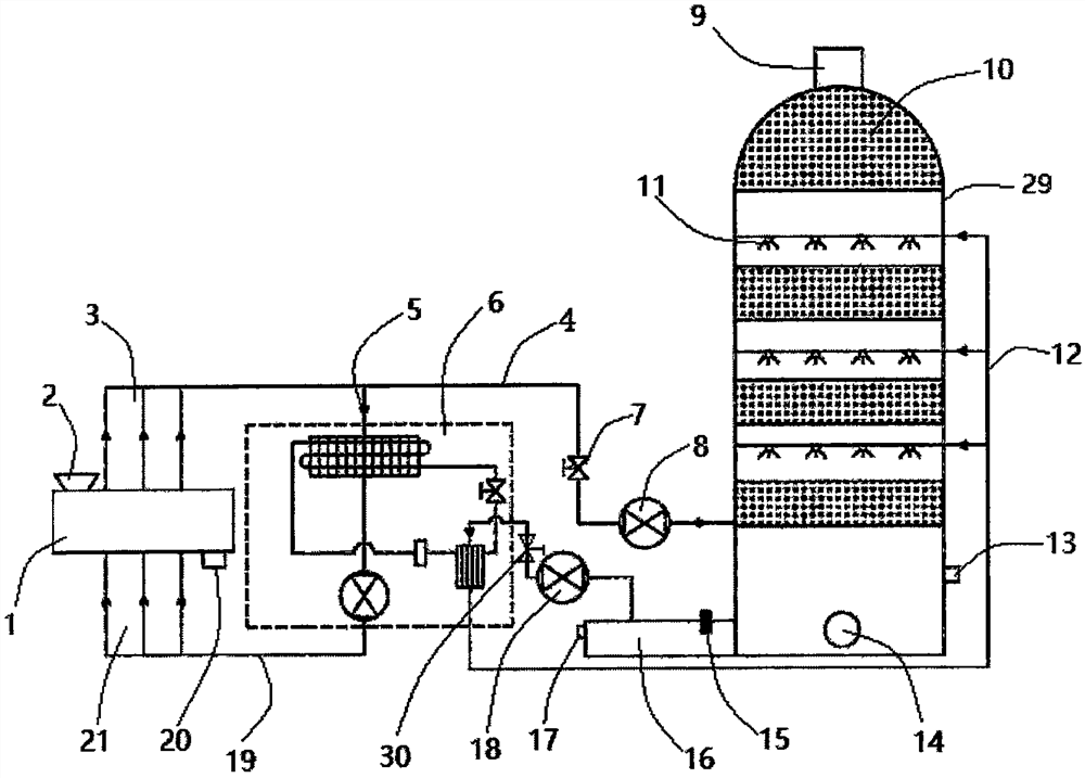 Water source heat pump sludge drying device