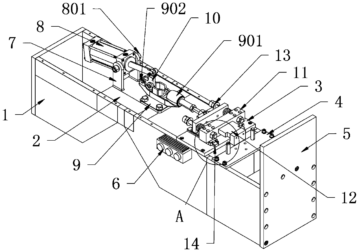 Workpiece tightening machine for automobile part machining