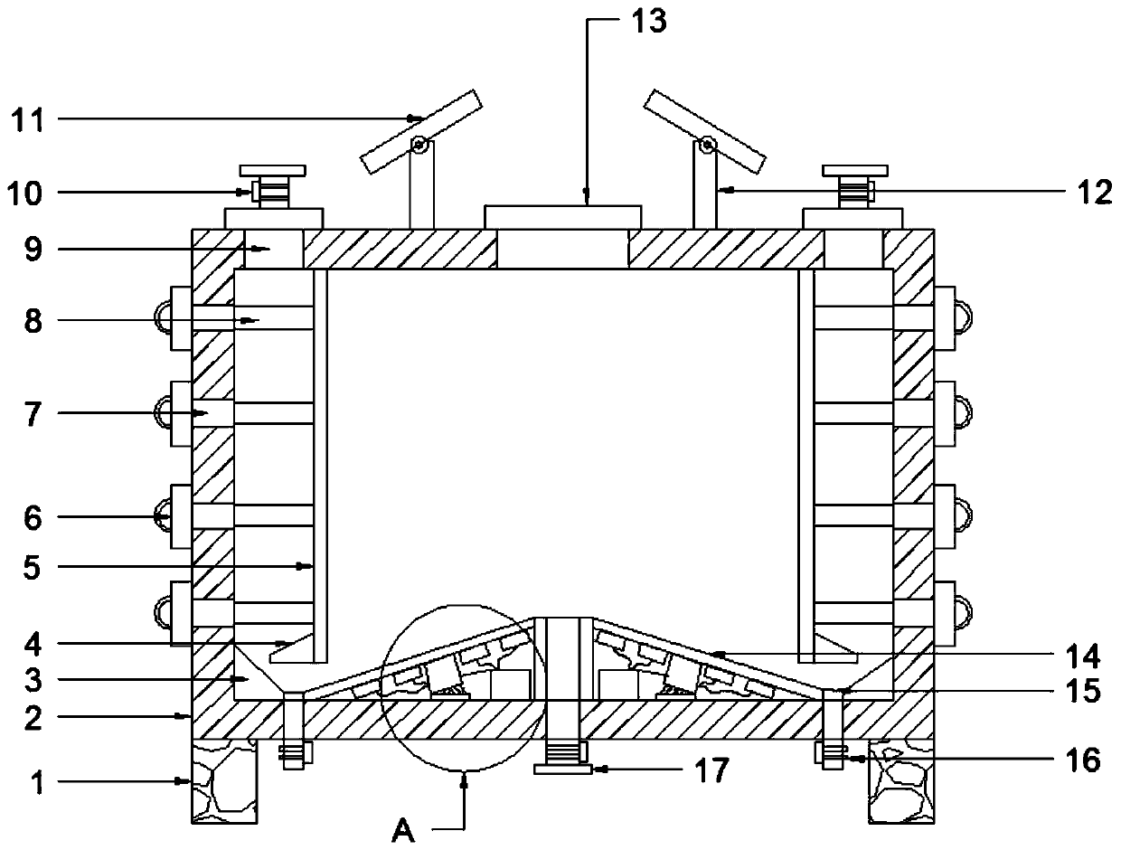 An environmentally friendly, water-saving and non-cleaning secondary water supply tank