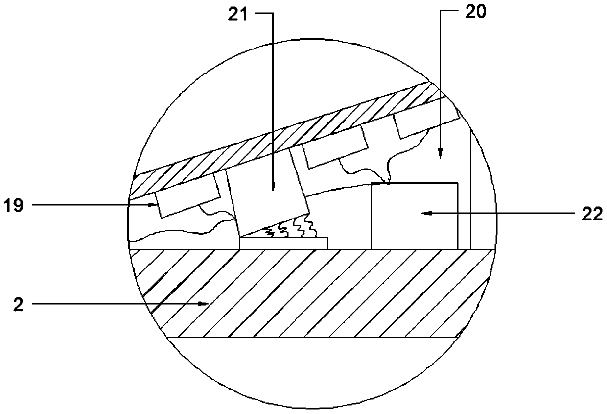 An environmentally friendly, water-saving and non-cleaning secondary water supply tank