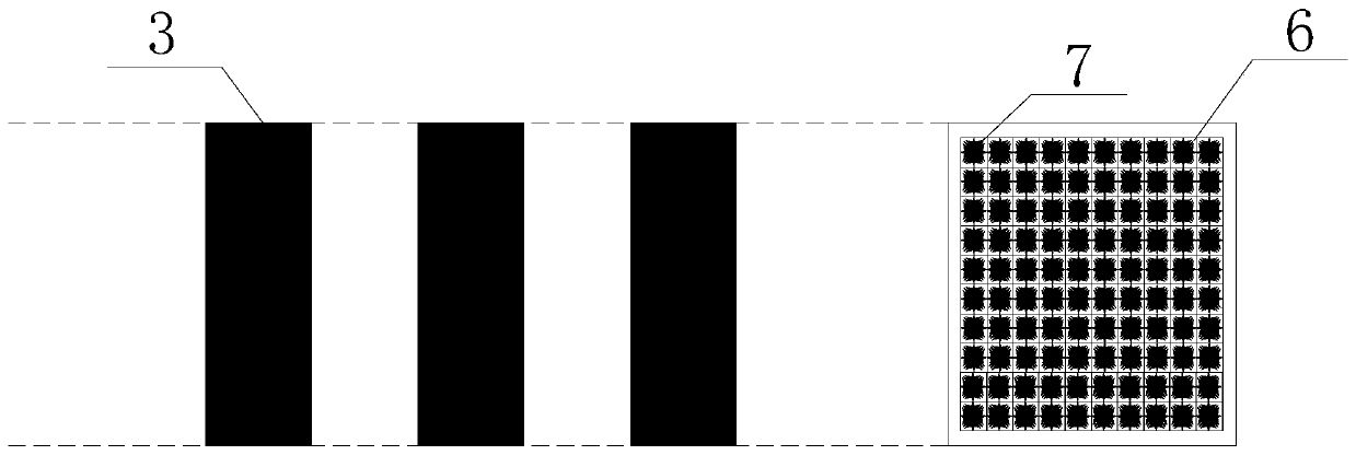 Combined-type submerged breakwater structure and manufacturing method thereof