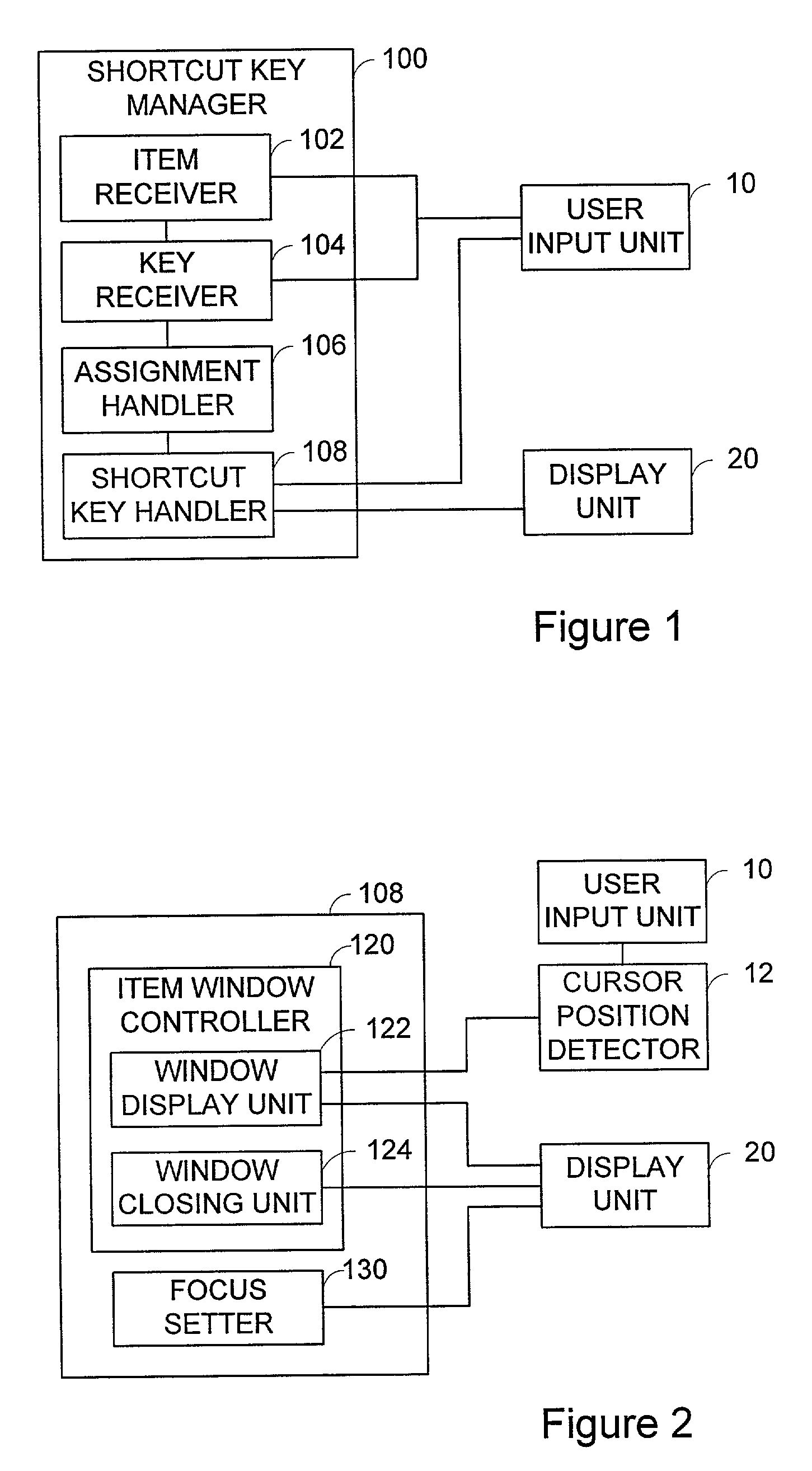 Shortcut key manager and method for managing shortcut key assignment