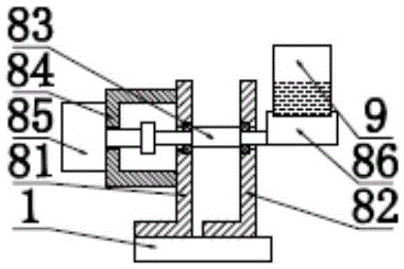 Simple direct connection device for automatic filtering and cleaning of bituminous coal firing substances