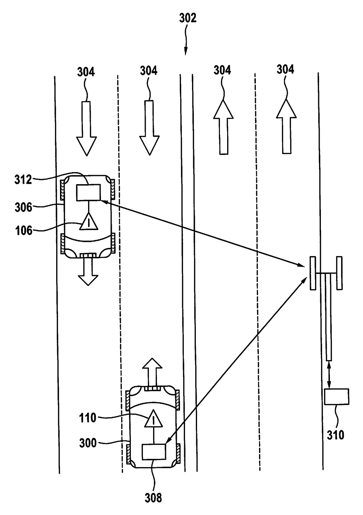 Method and apparatus to warn of a vehicle moving in the wrong direction of travel