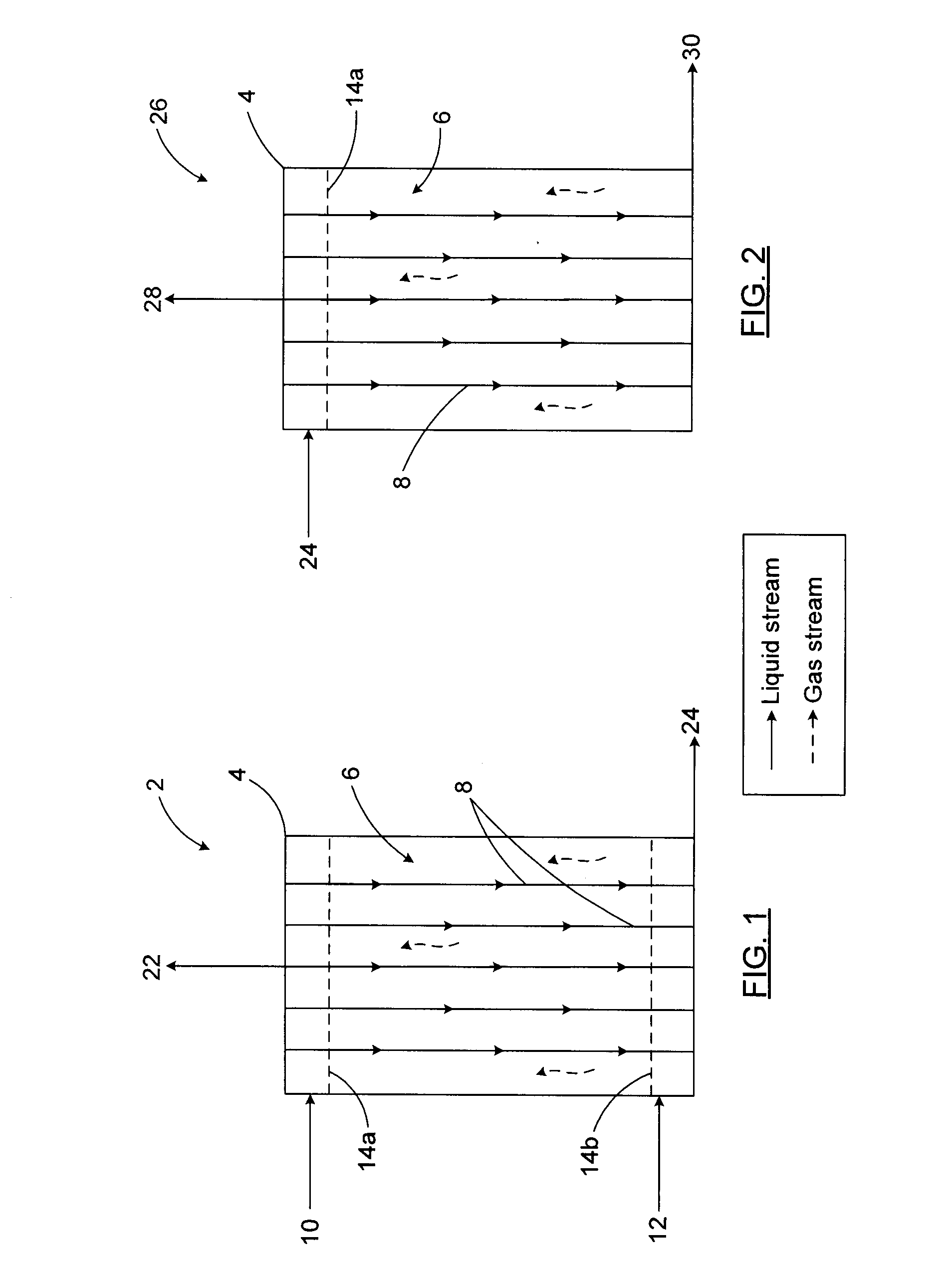 Enzymatic process and bioreactor using elongated structures for co2 capture treatment