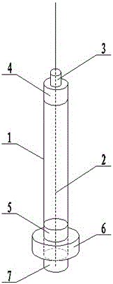 An air coaxial mid-fed antenna