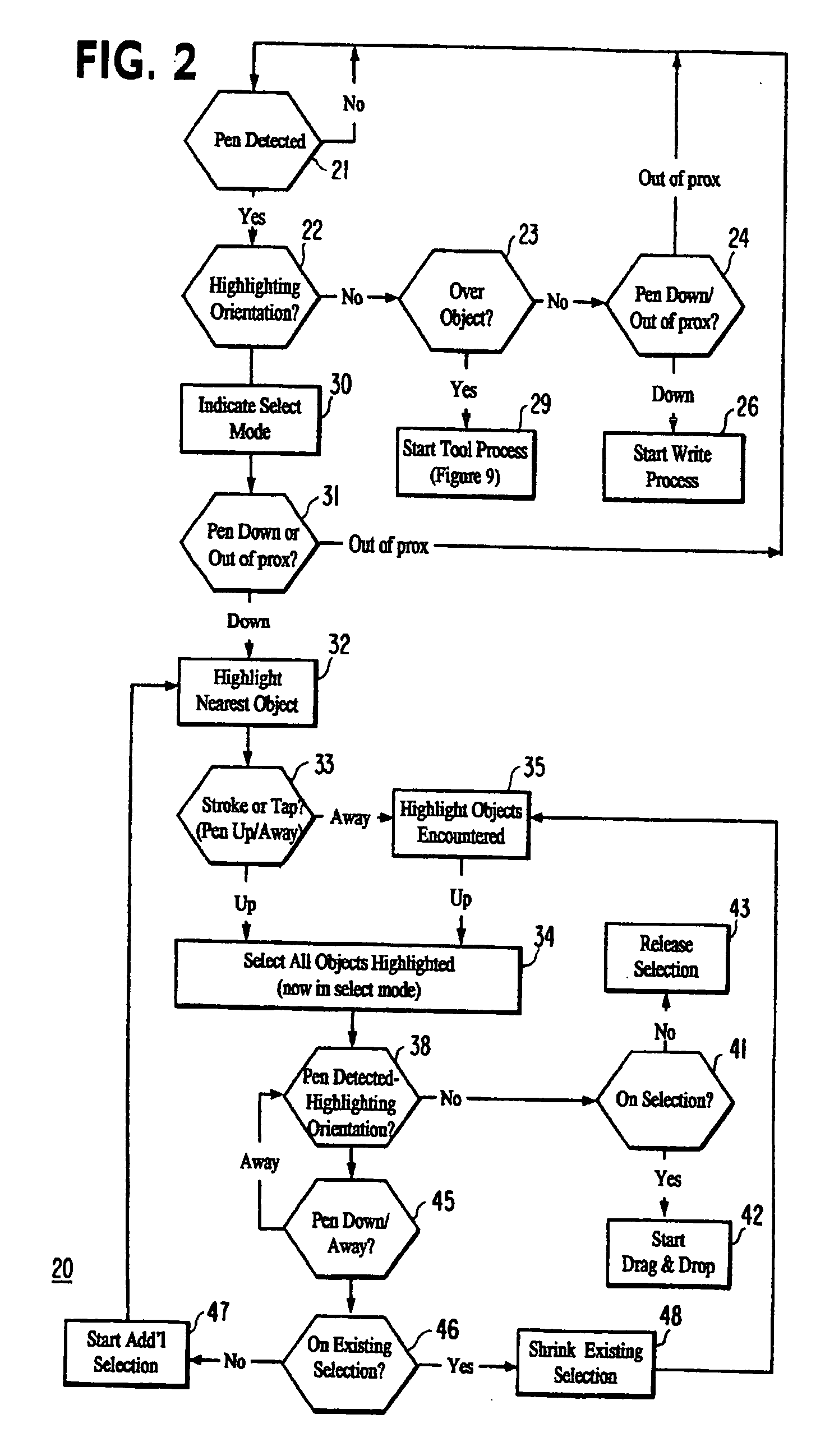 Pen-based interface for a notepad computer