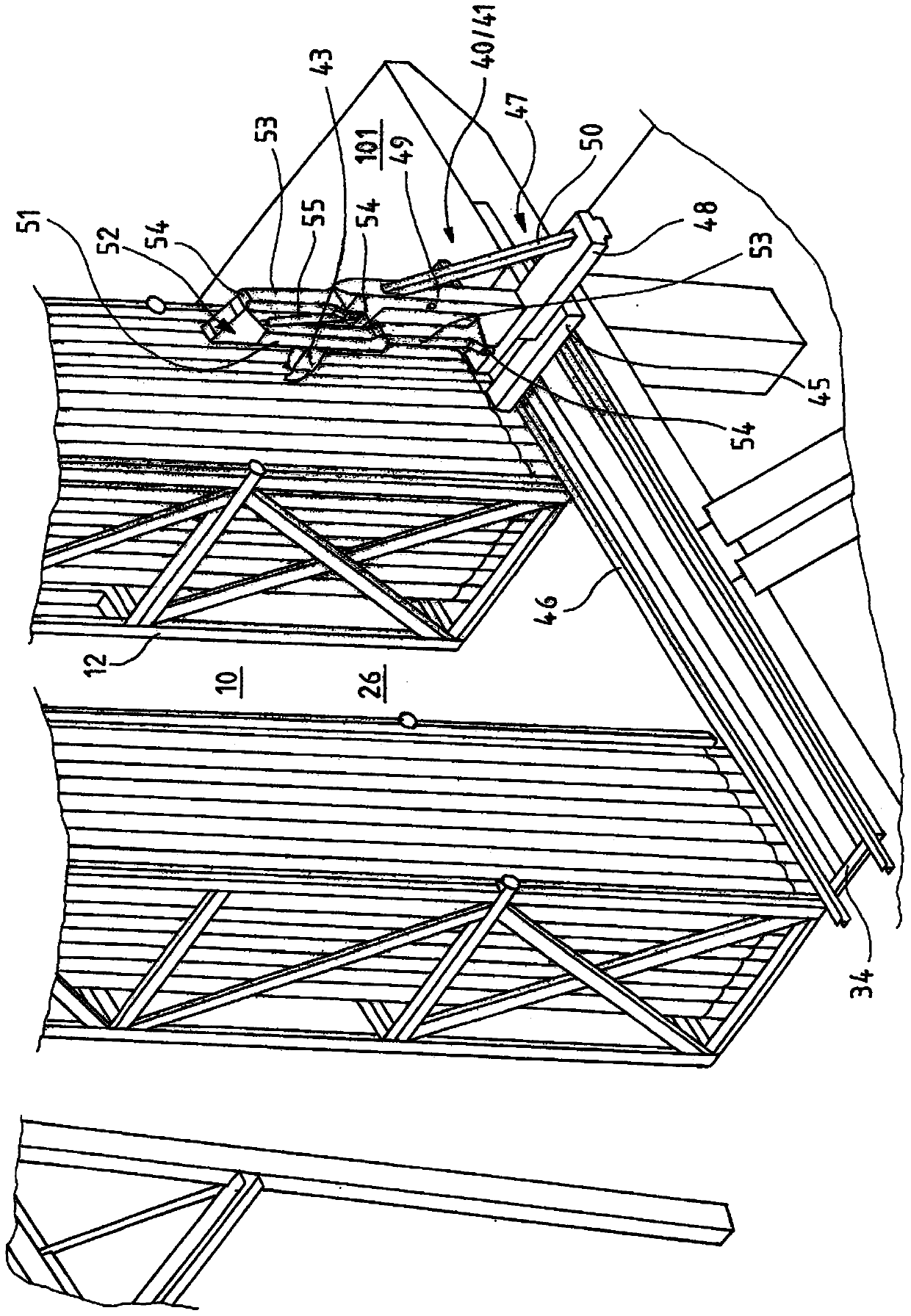 Conveyor device for drill pipe of deep hole drilling equipment