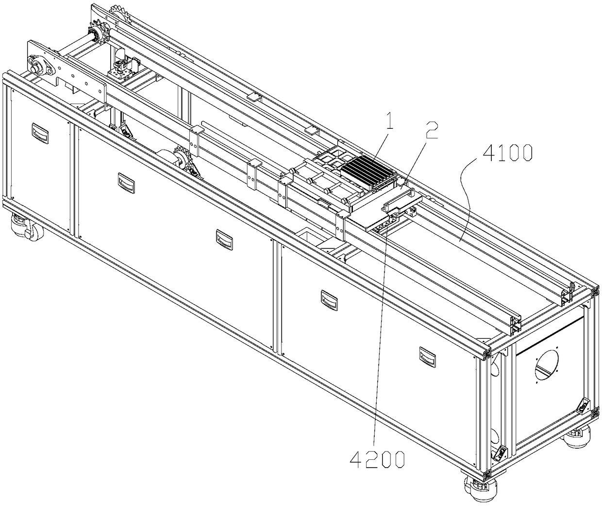 Voltage-resistant detection device and heater production line