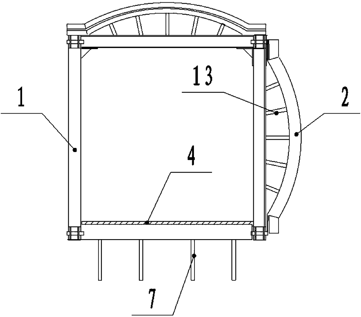 Assembly type steel box shed tunnel suitable for emergency rescue and disaster relief and construction method