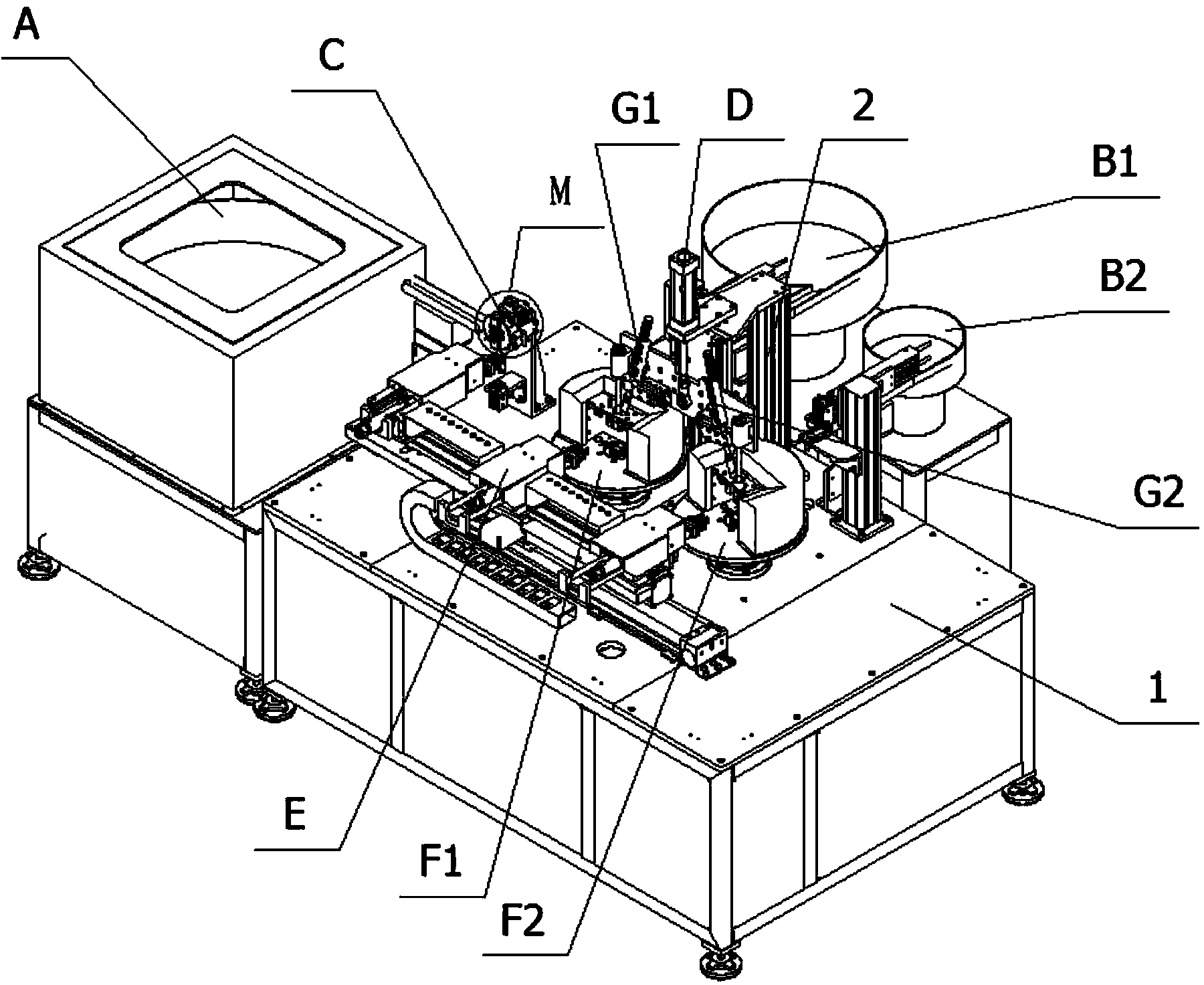 Car instrument panel IP tube welding and machining all-in-one machine