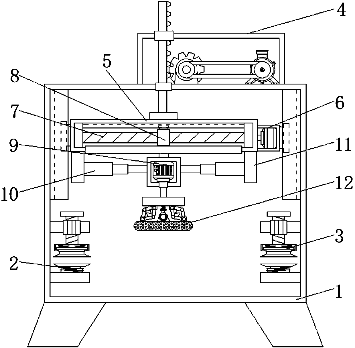 Stable polishing device for bamboo products