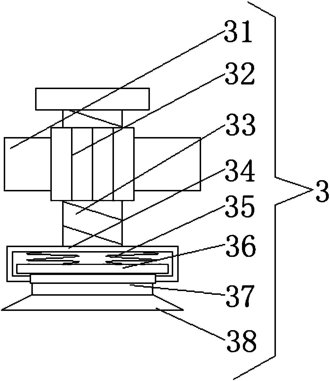 Stable polishing device for bamboo products