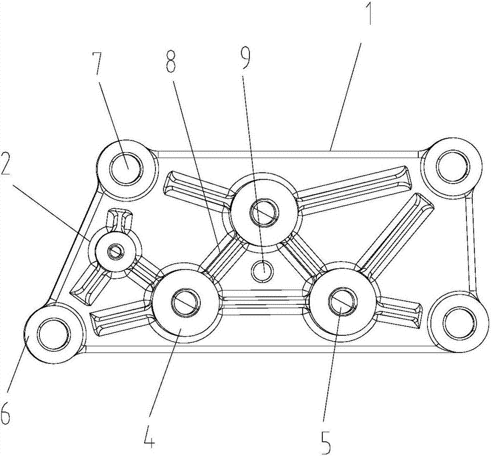 Automobile left suspension bracket capable of fixing wiring harness holder