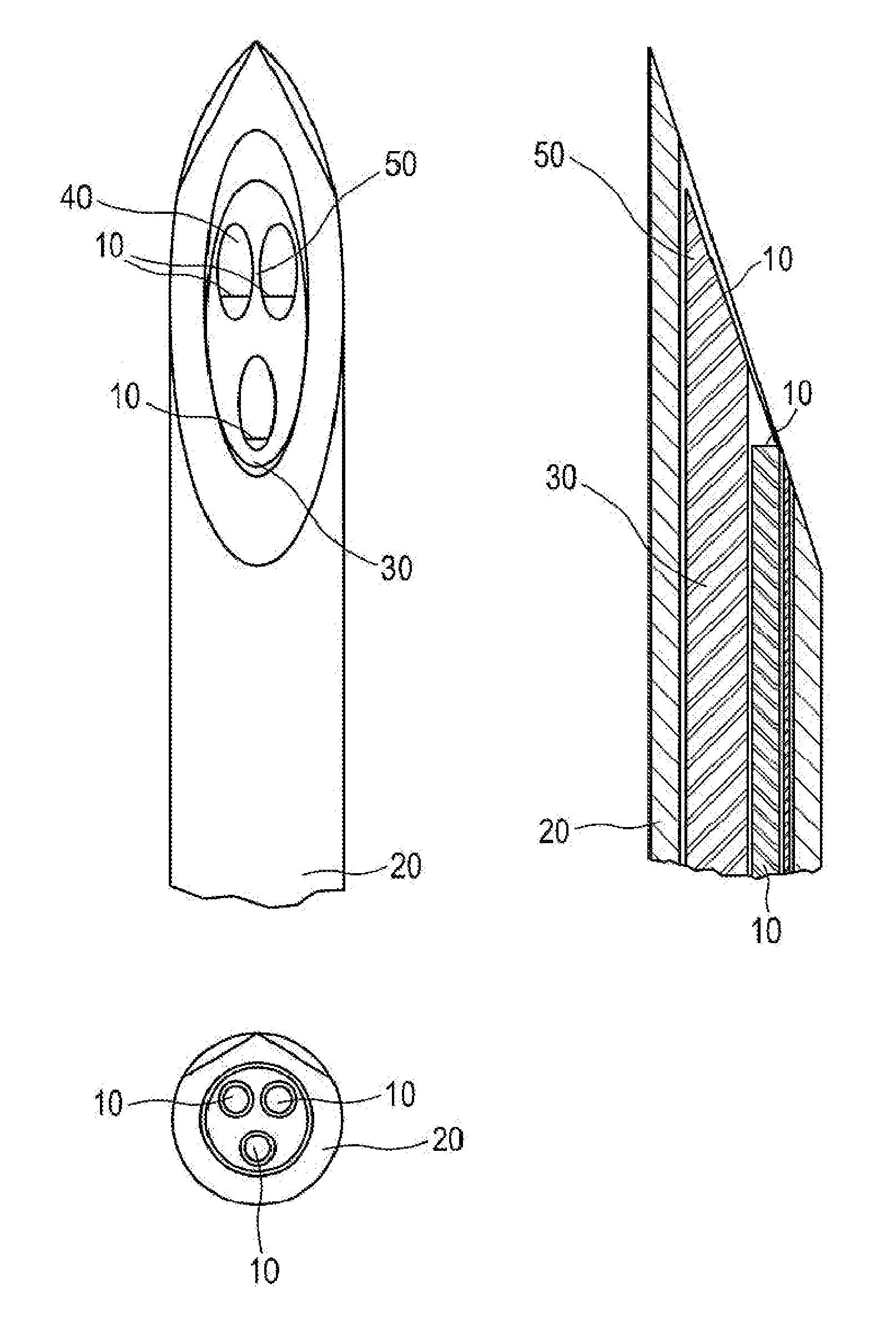 Medical probe with multi-fiber lumen