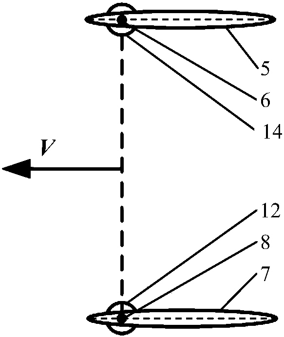 Wireless steering/braking device for pneumatic propulsion type ship body