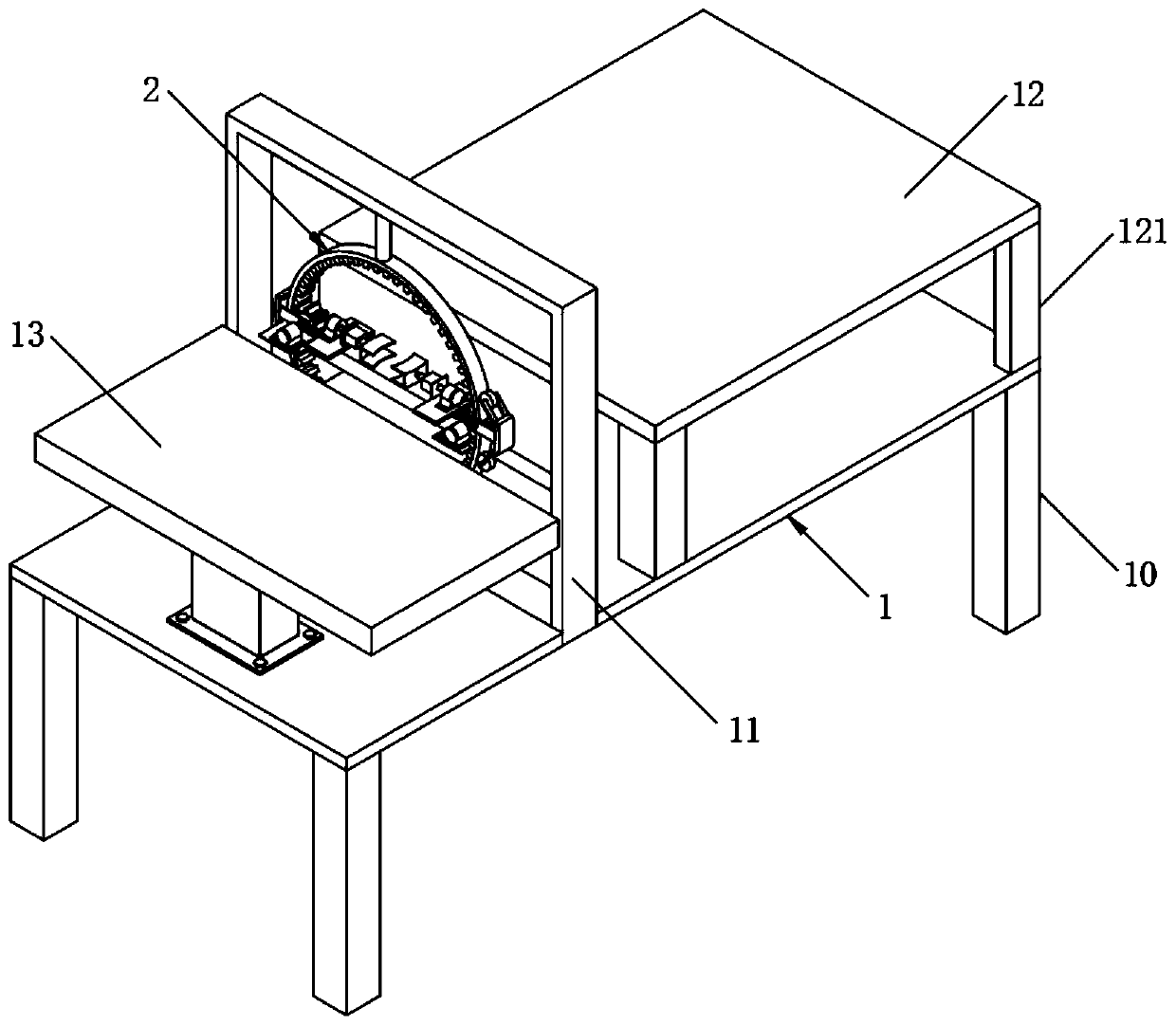 Ultra-large bearing posture changing mechanism