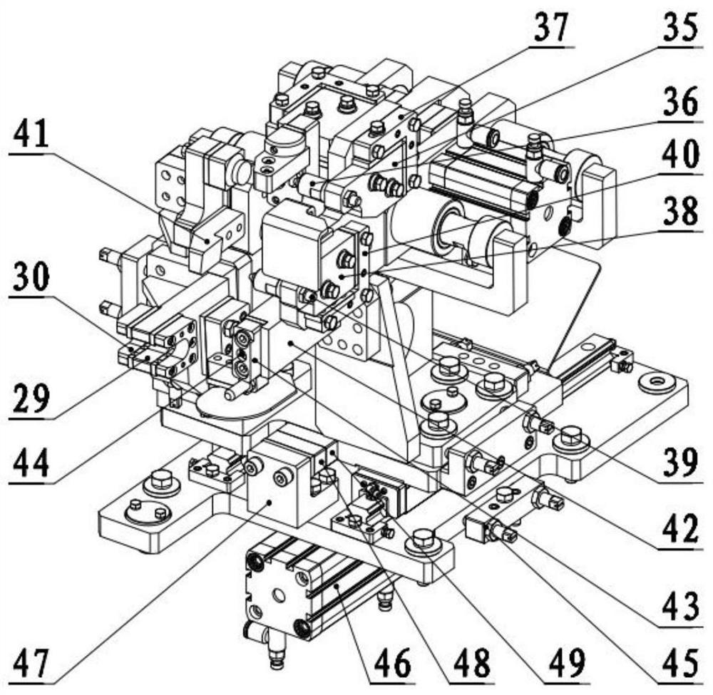 Positioning clamp for Macpherson suspension body and tower body welding