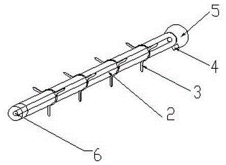 Hollow mandrel whole sand core casting mold for super long hollow camshaft