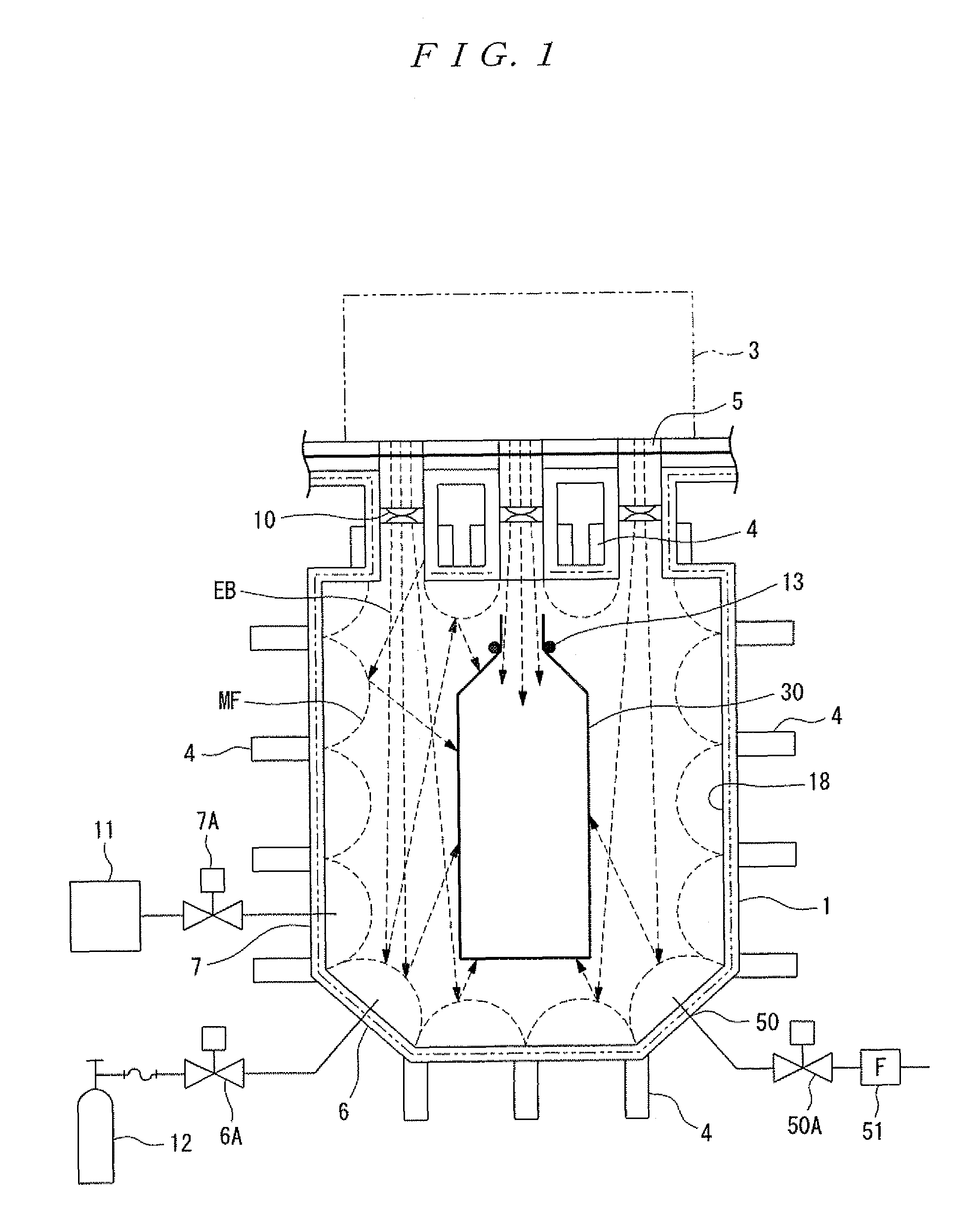 Electron beam irradiation method, electron beam irradiation apparatus, and electron beam irradiation apparatus for open-mouthed container