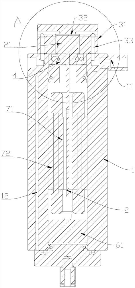 Scribing saw blade spindle structure