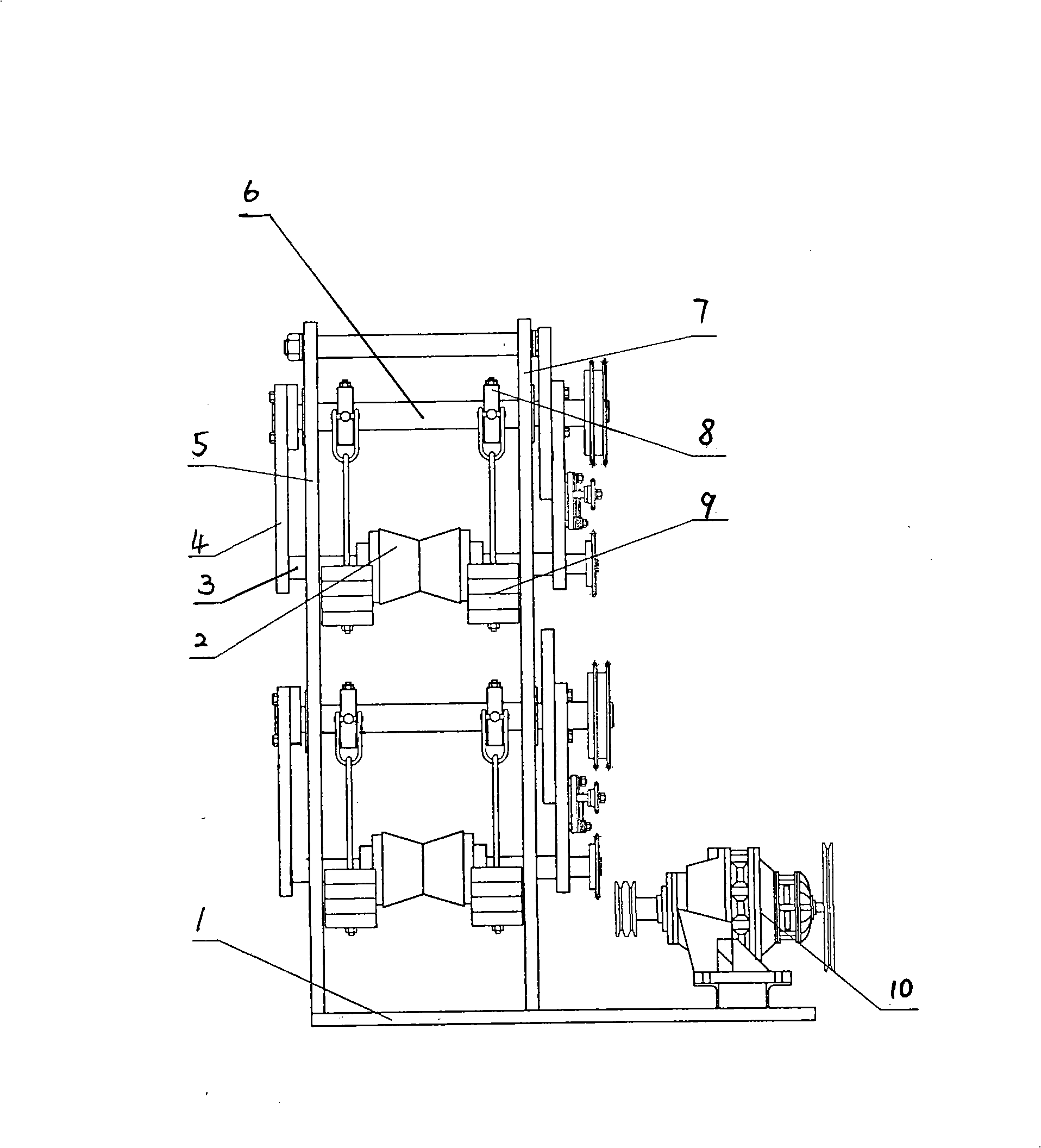 Heavy-caliber quartz capsule/stick drawing molding device