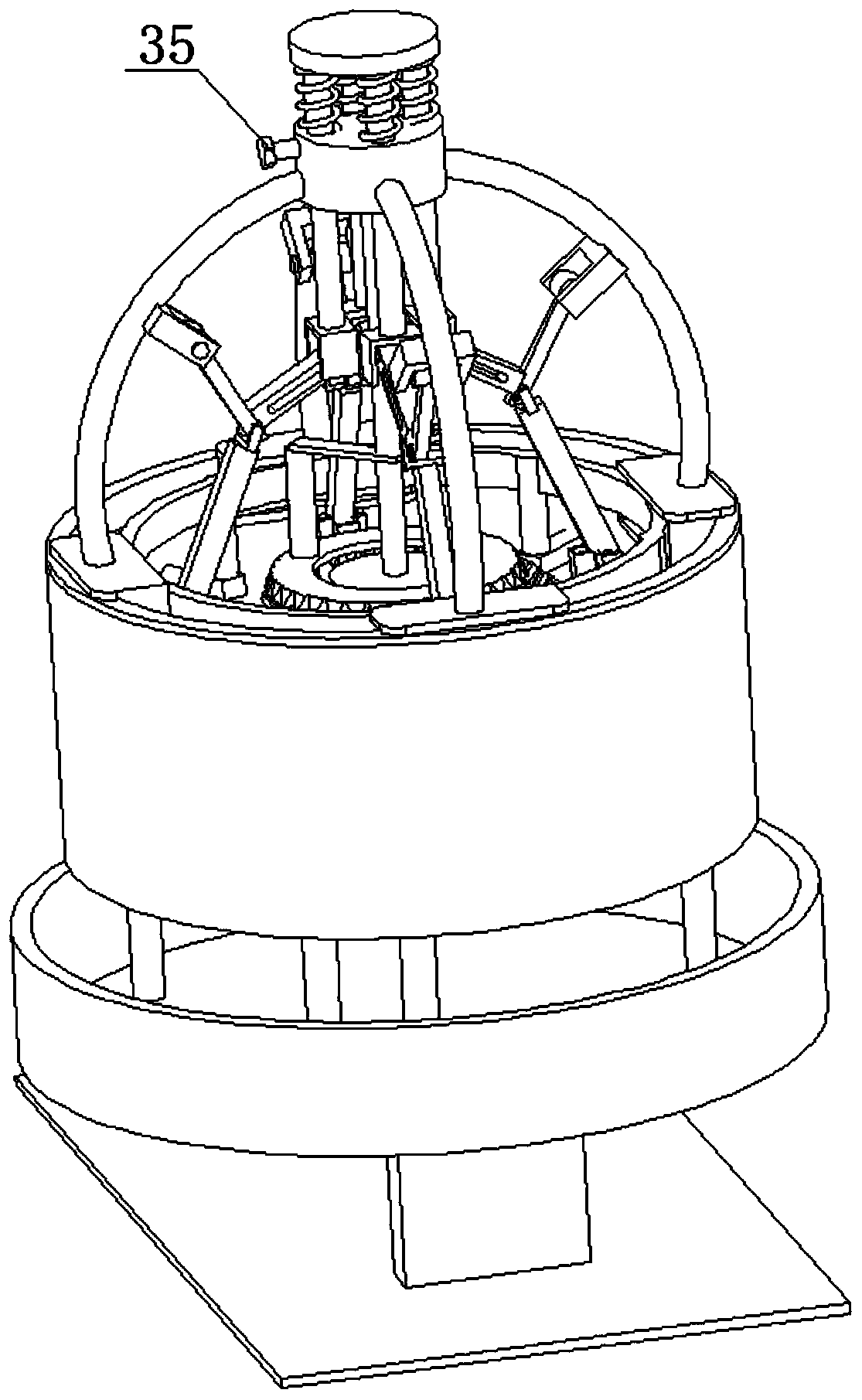 A grinding processing device for porcine virus samples